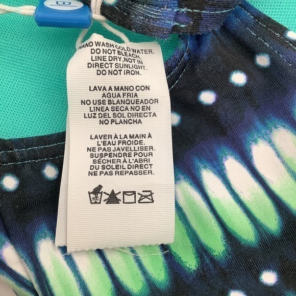 Bleu Rod Beattie Womens One Piece Cut Out Swimsuit Navy Ikat Size 6 NWT - Picture 4 of 5